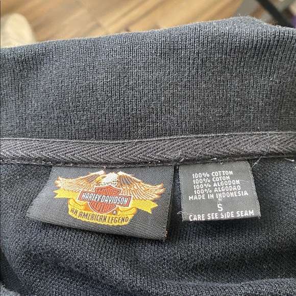 🎱Men’s Black Harley-Davidson Cycles quarter button up long sleeve! - Picture 5 of 11